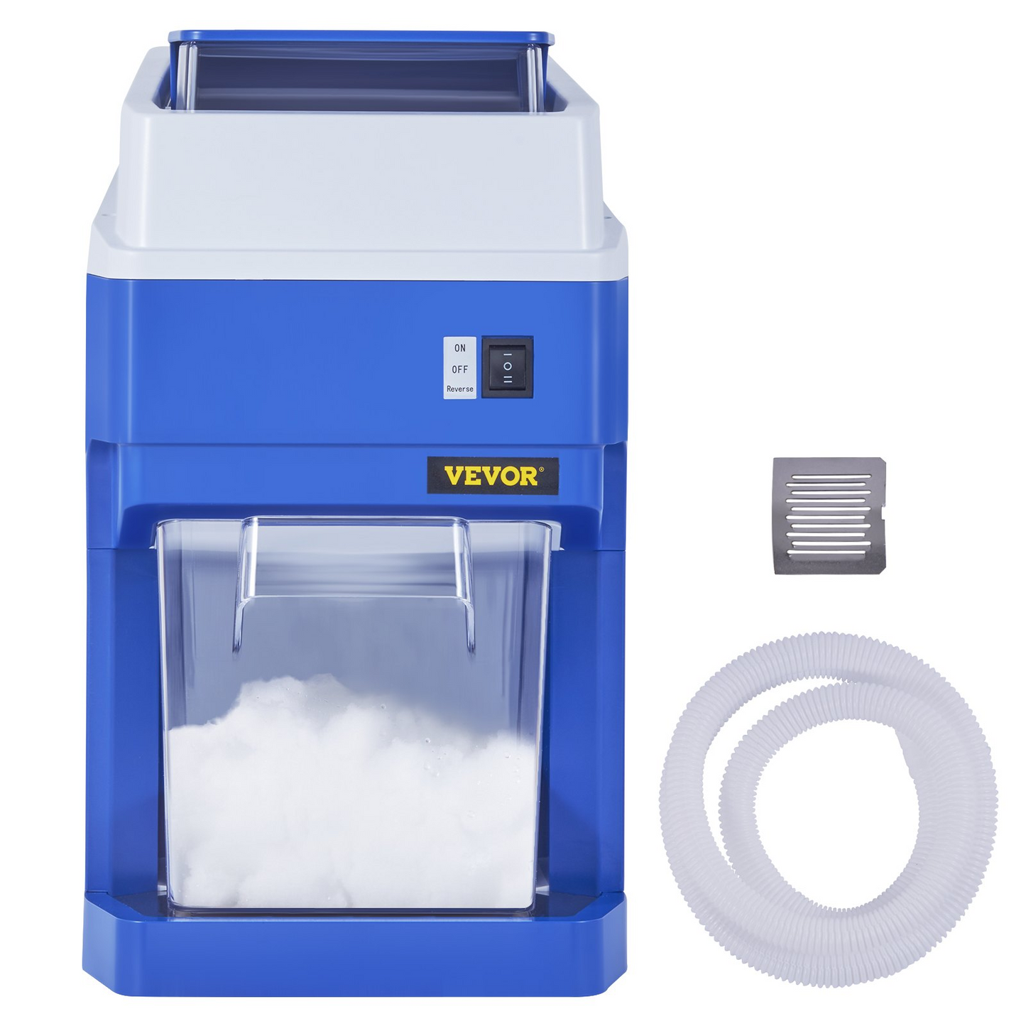 VEVOR Commercial Ice Shaver Crusher, 265lbs Per Hour Electric Snow Cone Maker with 4.4lbs Ice Box, 300W Tabletop Shaved Ice Machine for Parties Events Snack Bar, Home and Commercial Use