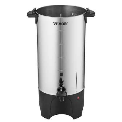 VEVOR Commercial Coffee Urn 50 Cup Stainless Steel Coffee Dispenser Fast Brew