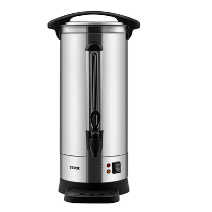 VEVOR Commercial Coffee Urn 110 Cup Stainless Steel Coffee Dispenser Fast Brew