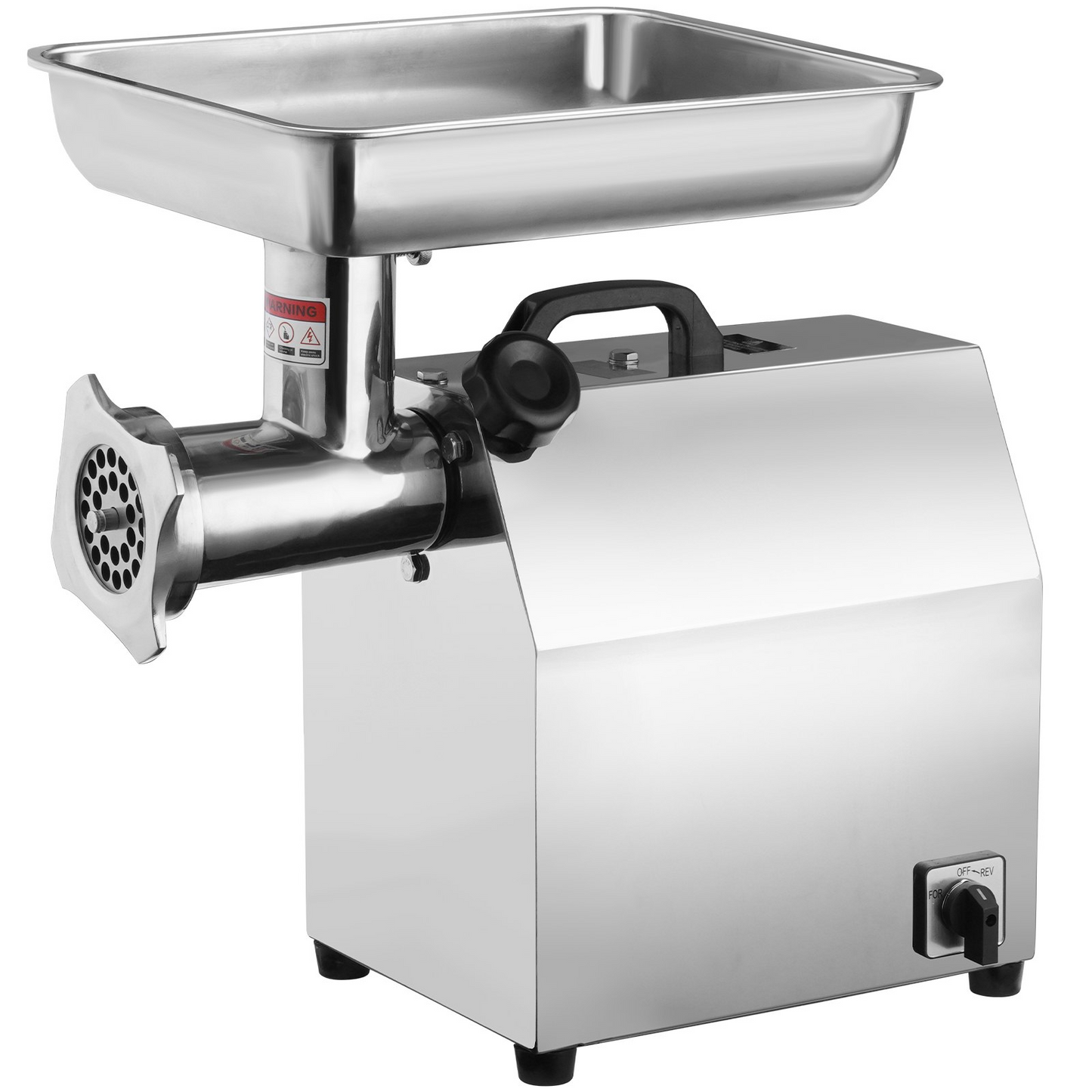 VEVOR Electric Meat Grinder, 8.3 Lb/Min, 650W（3800W MAX) Industrial Meat Mincer with 2 Blade, 3 Grinding Plates, Sausage Kit 304 Stainless Steel Commercial Meat Grinder, ETL Listed