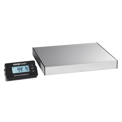 VEVOR Digital Shipping Scale, 49 ft Wireless Control, 440 lbs x 1.7 oz. Postal Scale, with Timer, Tare Function, HD LCD Screen Package Scale for Luggage, Home, Post Office, AC/DC Powered, FCC Listed