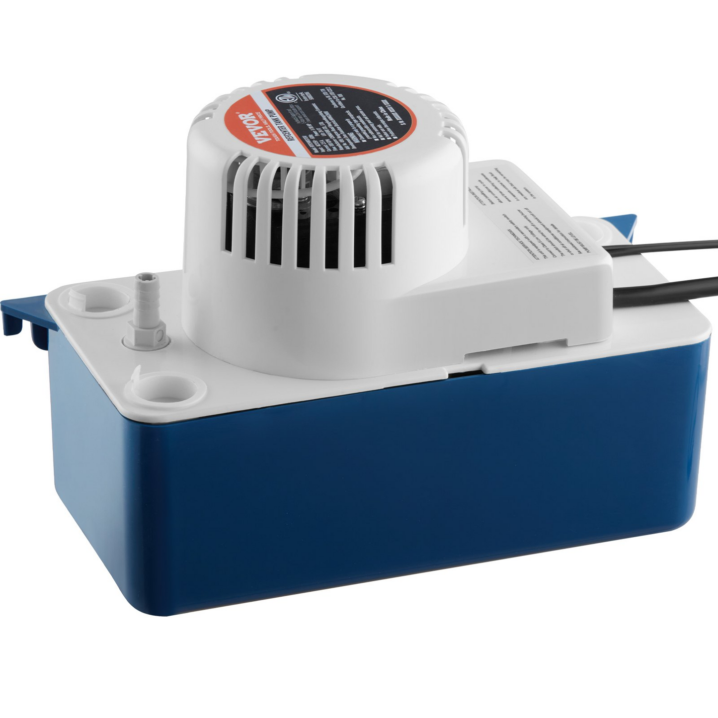 VEVOR Condensate Removal Pump, 1/30 HP, 100 GPH, 24 ft Lift, 115V Automatic AC Condensation Pump with Safety Switch & 20' Tubing for Air Conditioner, Dehumidifier, HVAC, Furnace, Ice Maker Water Drain