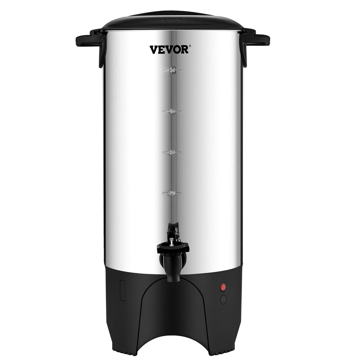 VEVOR Commercial Coffee Urn 50 Cup Stainless Steel Coffee Dispenser Fast Brew