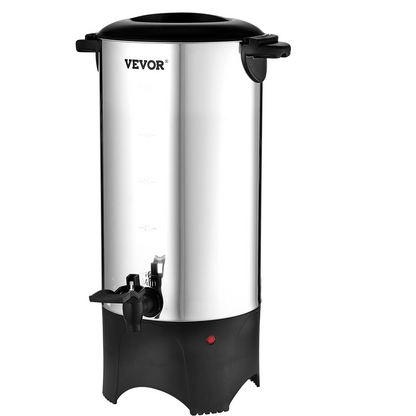 VEVOR Commercial Coffee Urn 50 Cup Stainless Steel Coffee Dispenser Fast Brew