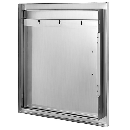 VEVOR BBQ Access Door 18W x 20H Inch, Vertical Single BBQ Door Stainless Steel, Outdoor Kitchen Doors for BBQ Island, Grill Station, Outside Cabinet