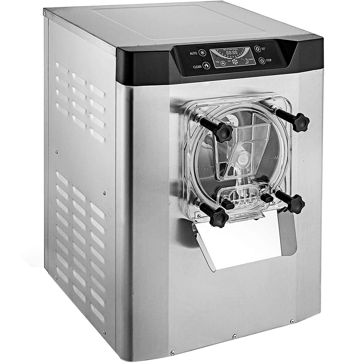 VEVOR Commercial Ice Cream Machine 1400W 20/5.3 Gph Hard Serve Ice Cream Maker with LED Display Screen Auto Shut-Off Timer One Flavors Perfect for Restaurants Snack bar Supermarkets