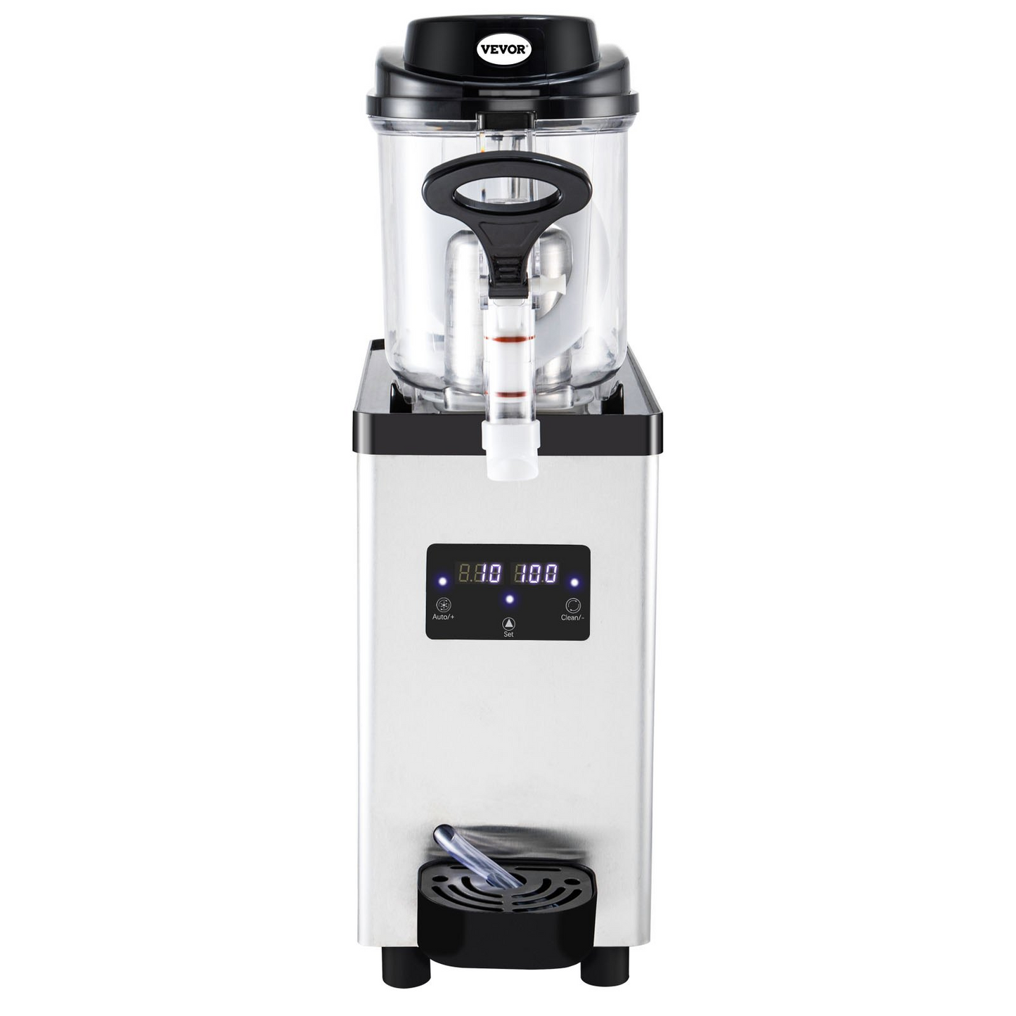 VEVOR Commercial Slushy Machine, 6L/1.6 Gallons 25 Cups Single-Bowl, 300W 110V, Stainless Steel Margarita Smoothie Frozen Drink Maker, Slushie Machine for Supermarkets Cafes Restaurants Bars Home Use