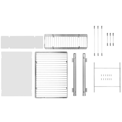 VEVOR 2 Tier 12"W x 17"D Pull Out Cabinet Organizer, Heavy Duty Slide Out Pantry Shelves, Chrome-Plated Steel Roll Out Drawers, Sliding Drawer Storage for Inside Kitchen Cabinet, Bathroom, Under Sink