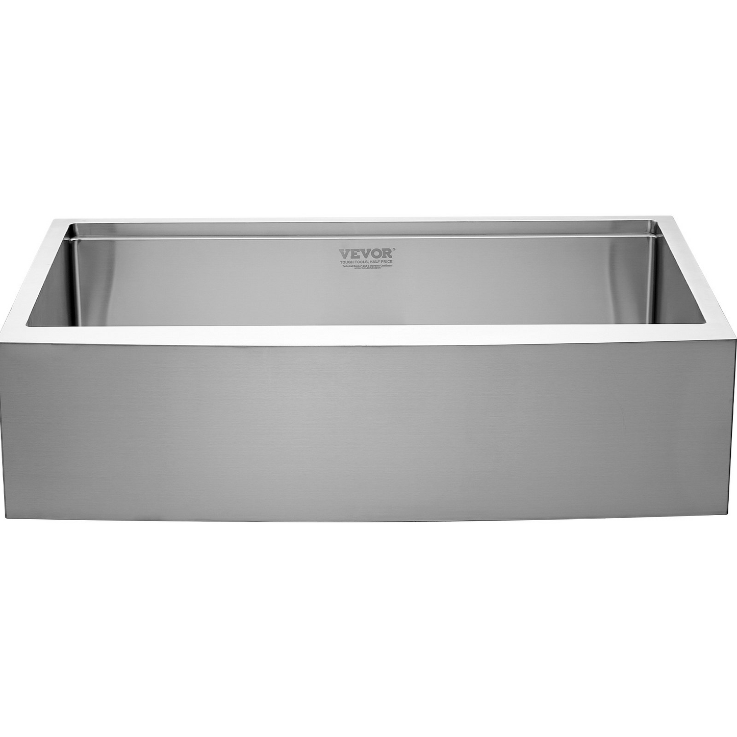 VEVOR Farmhouse Kitchen Sink, 304 Stainless Steel Drop-In Sinks, Single Bowl Basin with Ledge & Accessories, Household Dishwasher Sinks for Workstation, Prep Kitchen, and Bar Sink, 36 inch