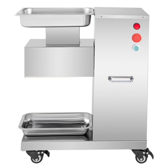 VEVOR 110V Commercial Meat Cutter Machine 1100LB/H Electric Meat Cutting Machine 750W Commercial Meat Slicer 3mm Blade Restaurant Food Slicer Stainless Steel For Kitchen Restaurant Supermarket