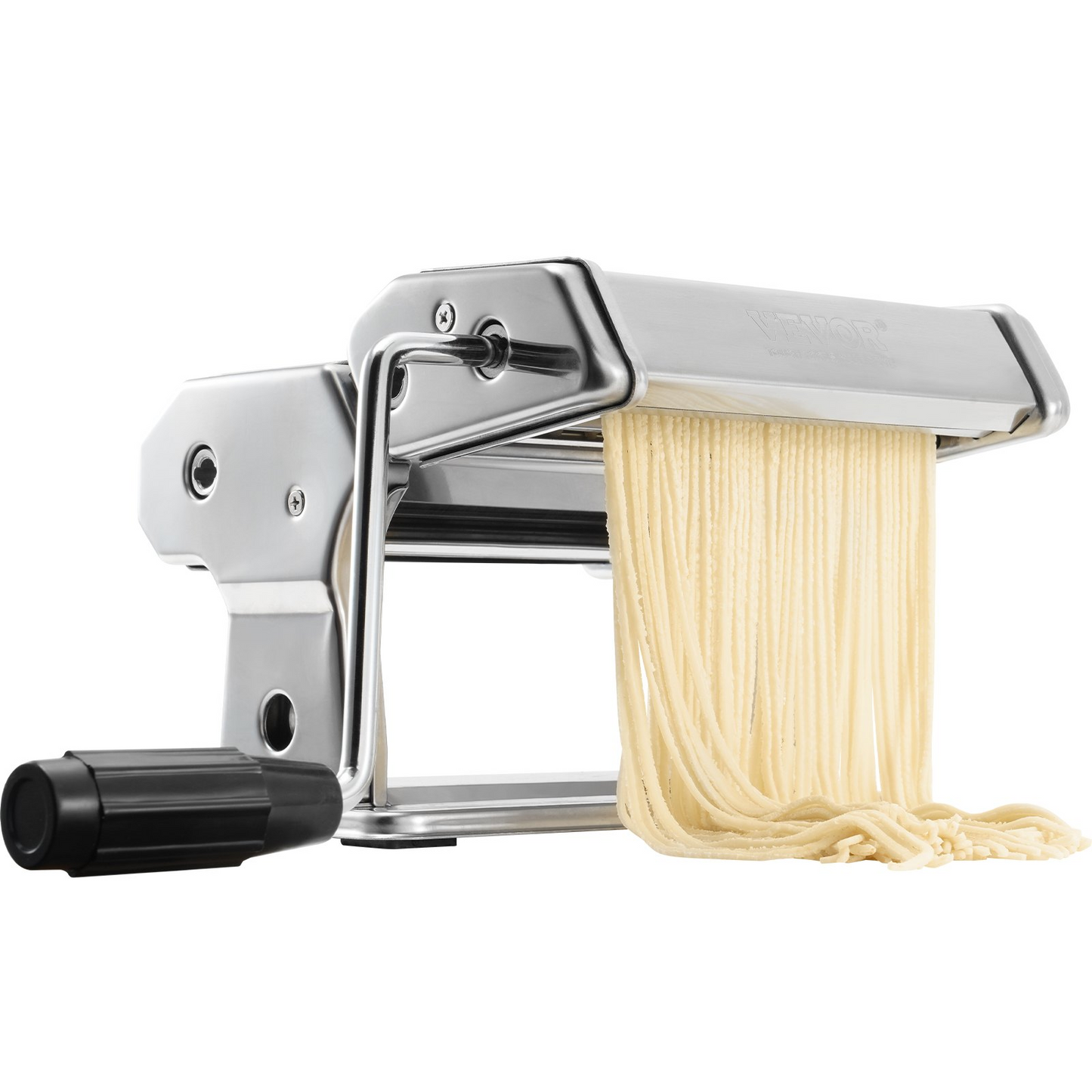 VEVOR Pasta Maker Machine, 9 Adjustable Thickness Settings Noodles Maker, Stainless Steel Noodle Rollers and Cutter, Manual Hand Press, Pasta Making Kitchen Tool Kit, Perfect for Spaghetti Lasagna