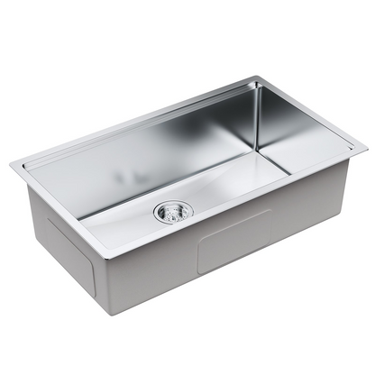 VEVOR Kitchen Sink, 304 Stainless Steel Drop-In Sinks, Undermount Single Bowl Basin with Ledge and Accessories, Household Dishwasher Sinks for Workstation, RV, Prep Kitchen, and Bar Sink, 32 inch