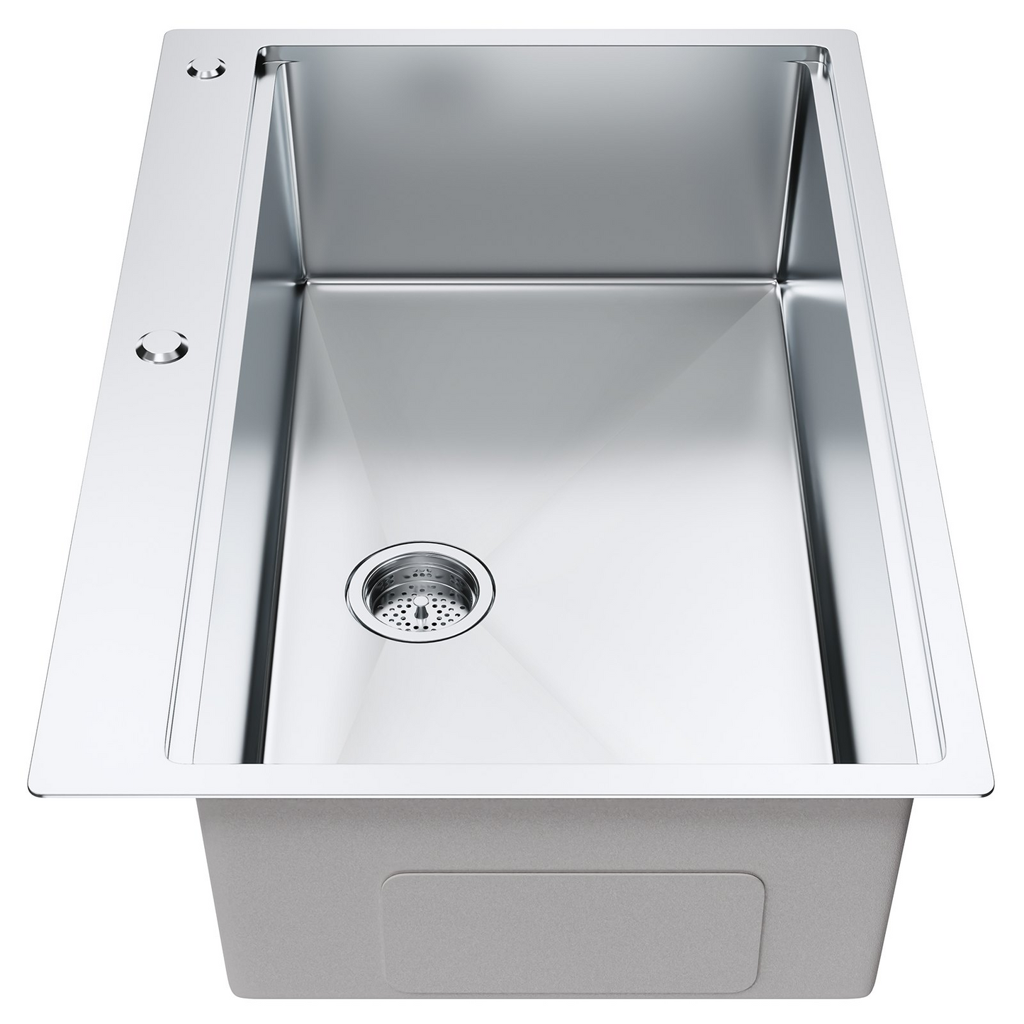 VEVOR Kitchen Sink, 304 Stainless Steel Drop-In Sinks, Top Mount Single Bowl Basin with Ledge and Accessories, Household Dishwasher Sinks for Workstation, RV, Prep Kitchen, and Bar Sink, 33 inch