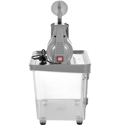 VEVOR 110V Commercial Ice Crusher 440LBS/H, ETL Approved 300W Electric Snow Cone Machine with Dual Blades, Stainless Steel Shaved Ice Machine with Safety On/Off Switch for Family, Restaurants, Bars