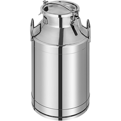 VEVOR 304 Stainless Steel Milk Can 50 Liter Milk Bucket Wine Pail Bucket 13.25 Gallon Milk Can Tote Jug with Sealed Lid Heavy Duty