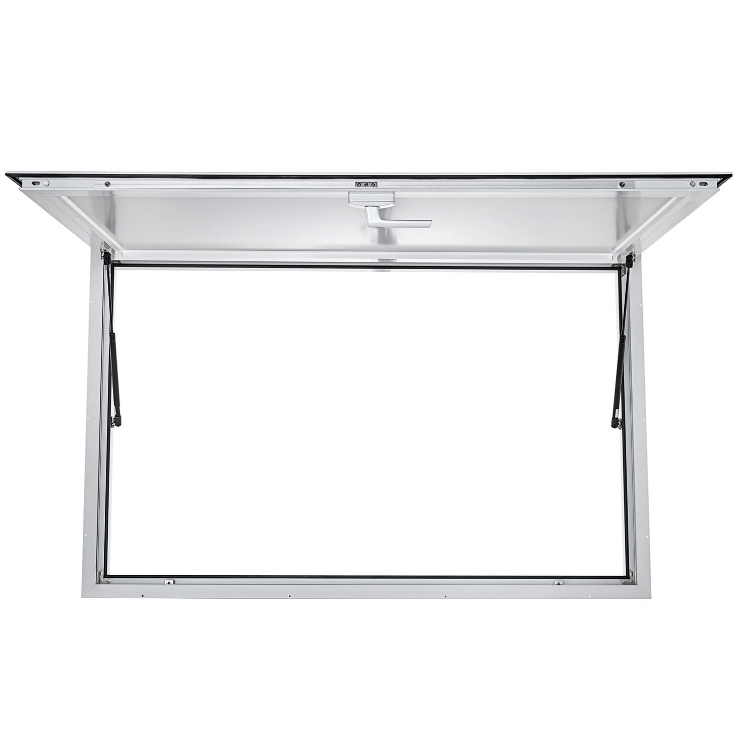 VEVOR Concession Window 53 x 33 Inch, Concession Stand Serving Window Door with Double-Point Fork Lock, Concession Awning Door Up to 85 degrees for Food Trucks, Glass Not Included