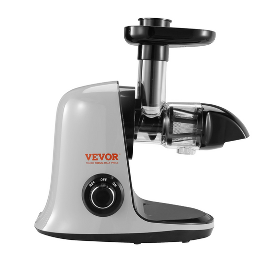 VEVOR Slow Masticating Juicer, Cold Press Juicer Machine with Reverse Function, Quiet Motor Slow Juicer, Juice Extractor Maker Easy to Clean with Brush, for High Nutrient Fruits Vegetables