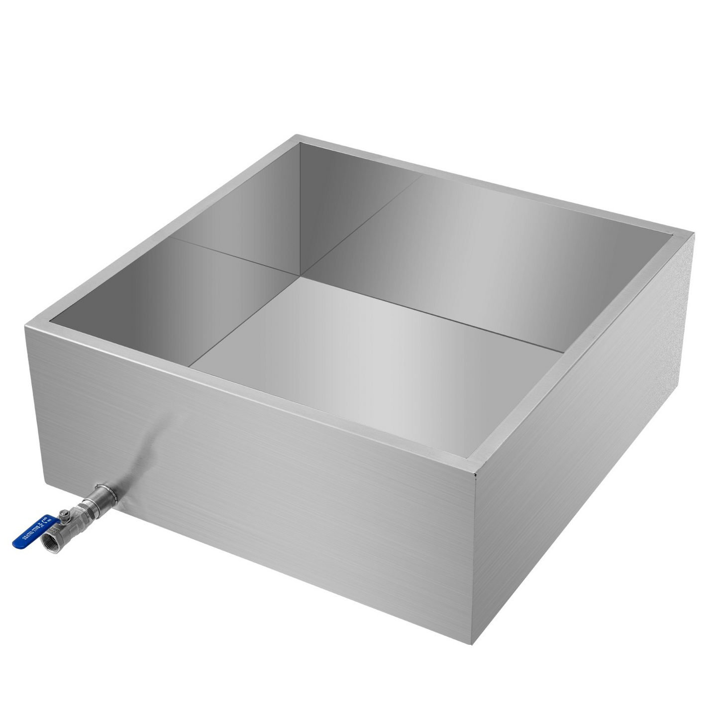 VEVOR Maple Syrup Evaporator Pan 24x24x9.5 Inch Stainless Steel Maple Syrup Boiling Pan with Valve