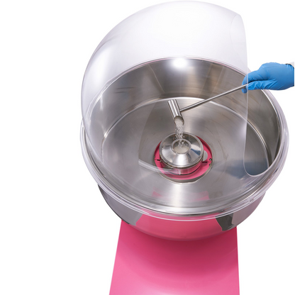 VEVOR Electric Cotton Candy Machine Cart with Bubble Cover Shield, 1000W Commercial Floss Maker with Stainless Steel Bowl, Sugar Scoop and Drawer, Perfect for Home, Kids Birthday, Family Party, Pink