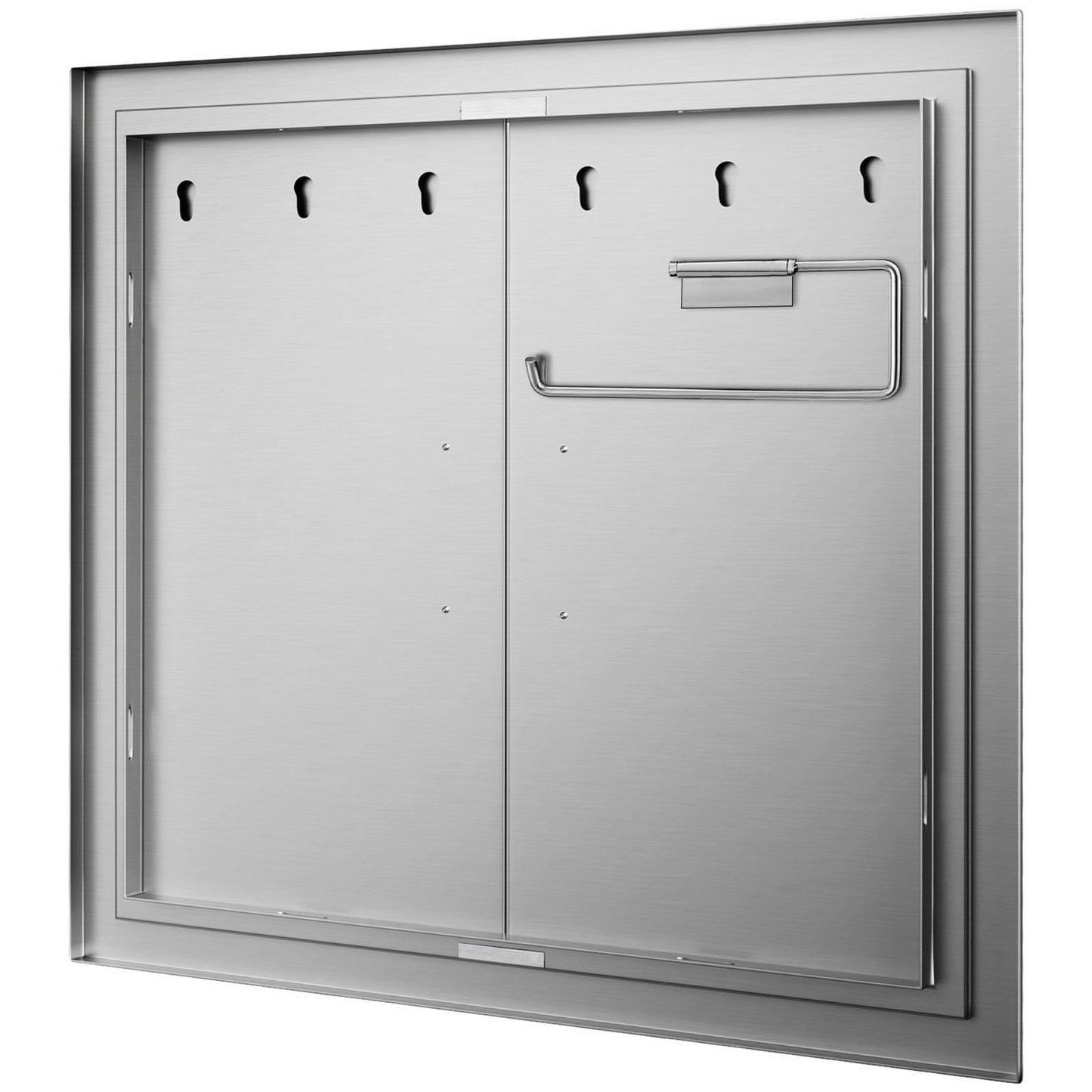 VEVOR 31 Inch BBQ Access Door 304 Stainless Steel BBQ Island 31W x 31H Inchs Double Door with Paper Towel Holder for Outdoor Kitchen