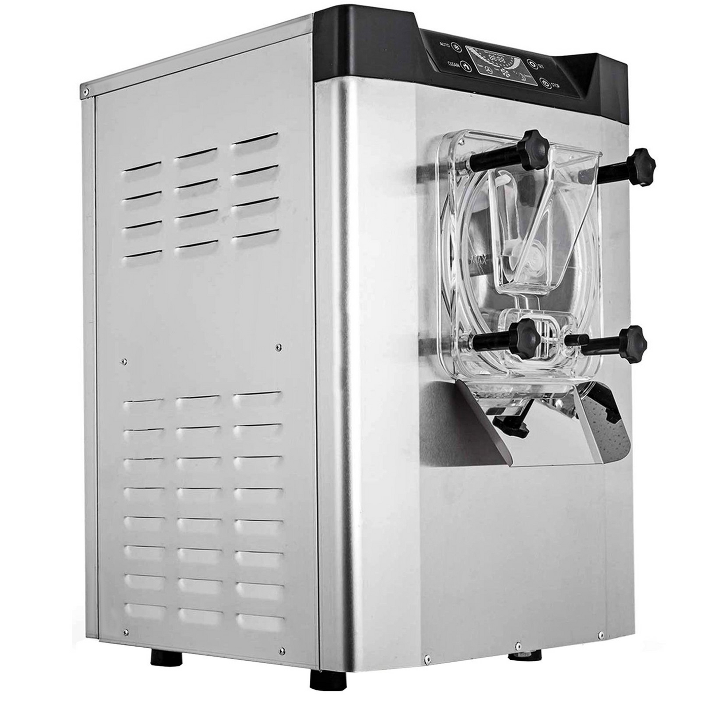 VEVOR Commercial Ice Cream Machine 1400W 20/5.3 Gph Hard Serve Ice Cream Maker with LED Display Screen Auto Shut-Off Timer One Flavors Perfect for Restaurants Snack bar Supermarkets