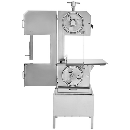 VEVOR Commercial Electric Meat Bandsaw, 2200W Stainless Steel Vertical Bone Sawing Machine, Workbeach 24.4" x 20.5", 0.16-8.7 Inch Cutting Thickness, Frozen Meat Cutter with 6 Blades for Rib Pork Beef