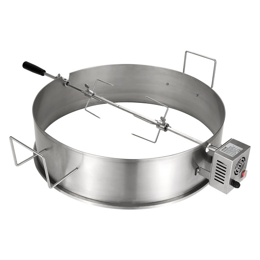 VEVOR BBQ Rotisserie Ring Kit for 22" Kettle Charcoal Grills Stainless Steel