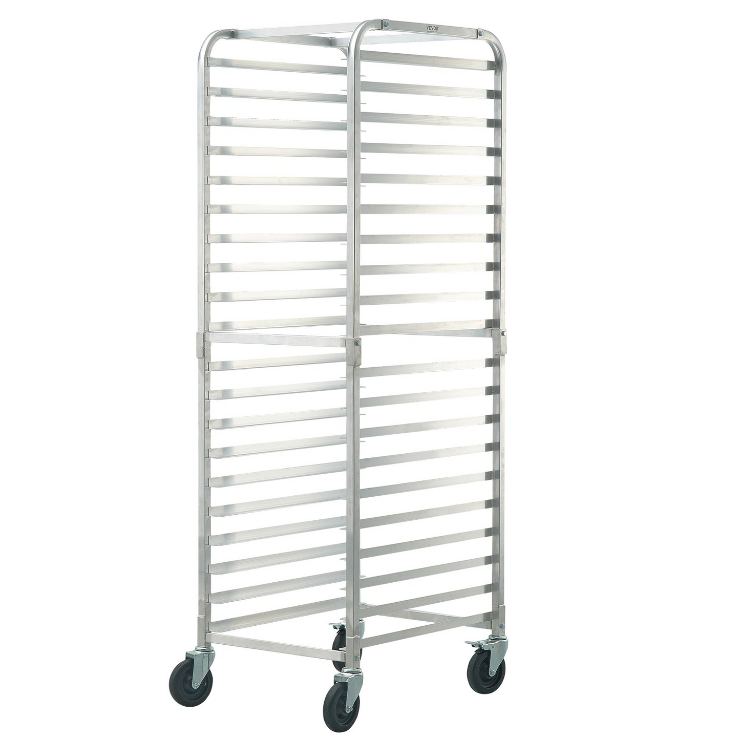 VEVOR Bun Pan Rack, 20-Tier Commercial Bakery Racks with Brake Wheels, Aluminum Racking Trolley Storage for Half & Full Sheet, Speed Rack For Kitchen Home, Bread Baking Equipment, 26"L x 20.4"W x 70"H