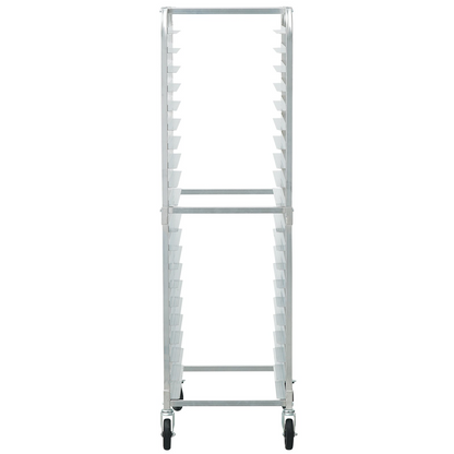 VEVOR Bun Pan Rack, 20-Tier Commercial Bakery Racks with Brake Wheels, Aluminum Racking Trolley Storage for Half & Full Sheet, Speed Rack For Kitchen Home, Bread Baking Equipment, 26"L x 20.4"W x 70"H