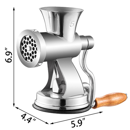 VEVOR Meat Grinder Manual 304 Stainless Steel Hand Operated Meat Grinder Multifunctional Crank Sausage Maker Coffee Powder Grinder for Household for Beef Chicken Pepper Mushroom Coffee