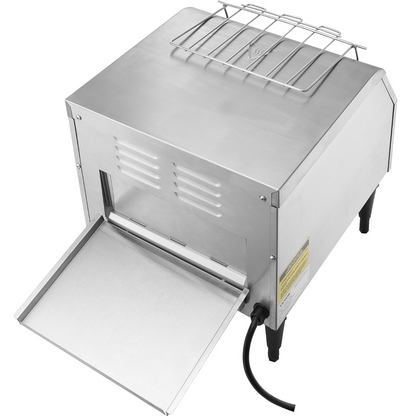 VEVOR Commercial Conveyor Toaster, 300 Slices/Hour Conveyor Belt Toaster, Heavy Duty Stainless Steel Commercial Toaster Oven, Electric  Restaurant Commercial Toaster for Toast Bun, Bagel, Bread