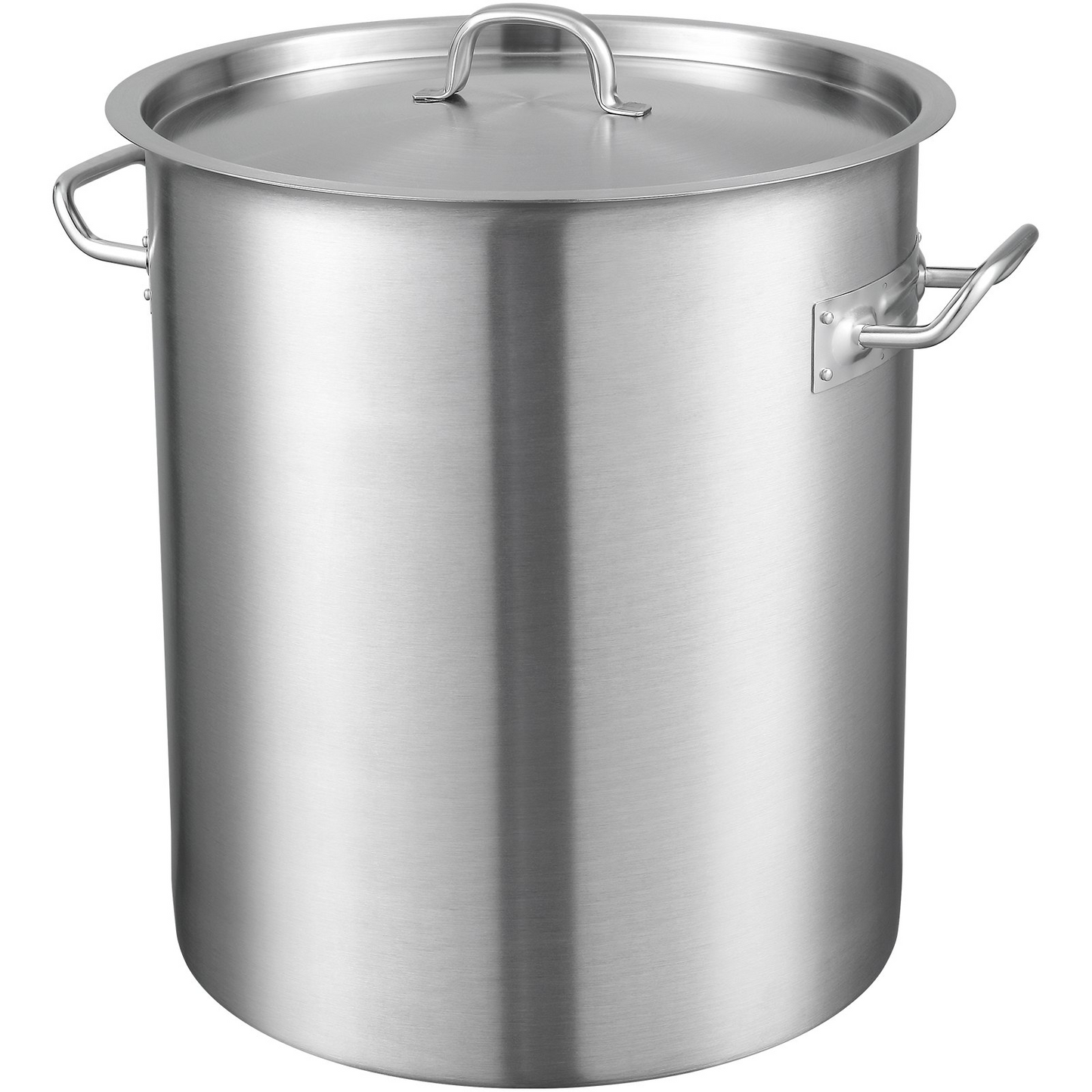 VEVOR Stainless Steel Stockpot, 42 Quart Large Cooking Pots, Multipurpose Cookware Sauce Pot with Lid & Handle, Heavy Duty Commercial Grade Stock Pot, Sanding Treatment, for Large Groups Events Silver