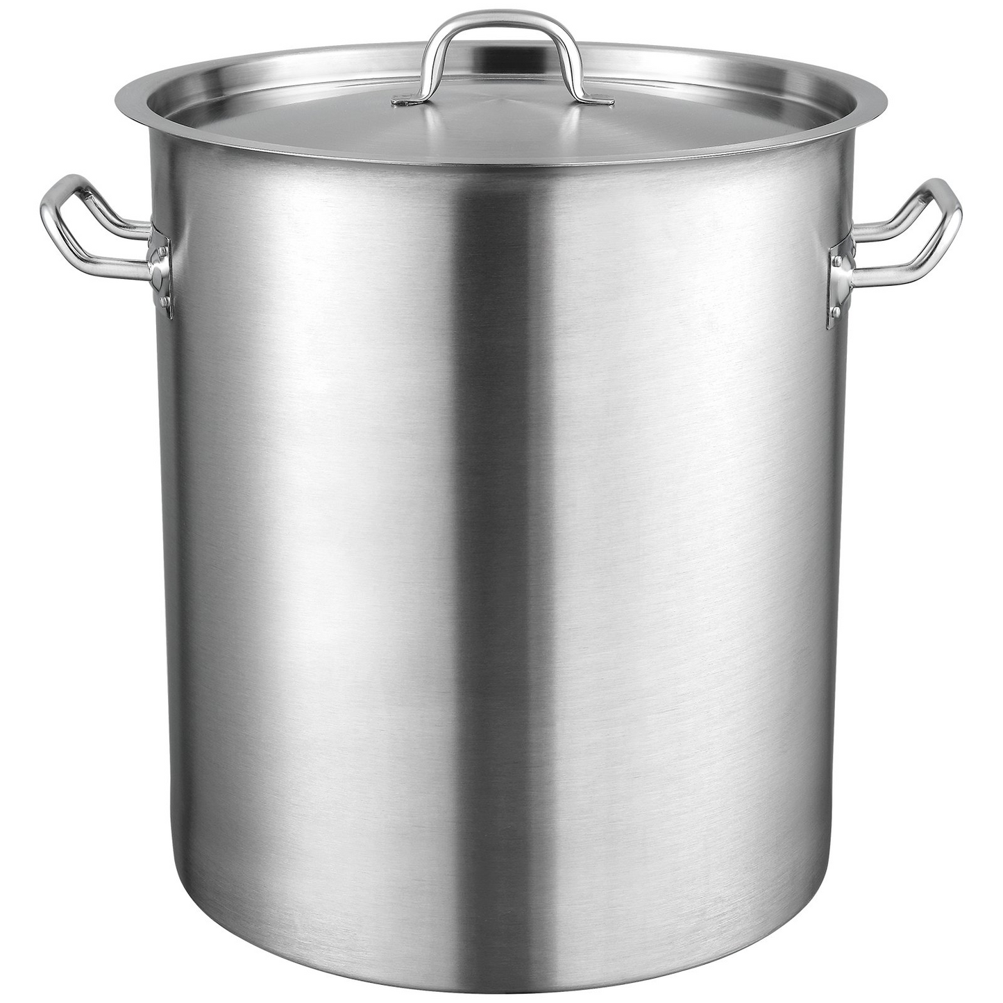 VEVOR Stainless Steel Stockpot, 42 Quart Large Cooking Pots, Multipurpose Cookware Sauce Pot with Lid & Handle, Heavy Duty Commercial Grade Stock Pot, Sanding Treatment, for Large Groups Events Silver