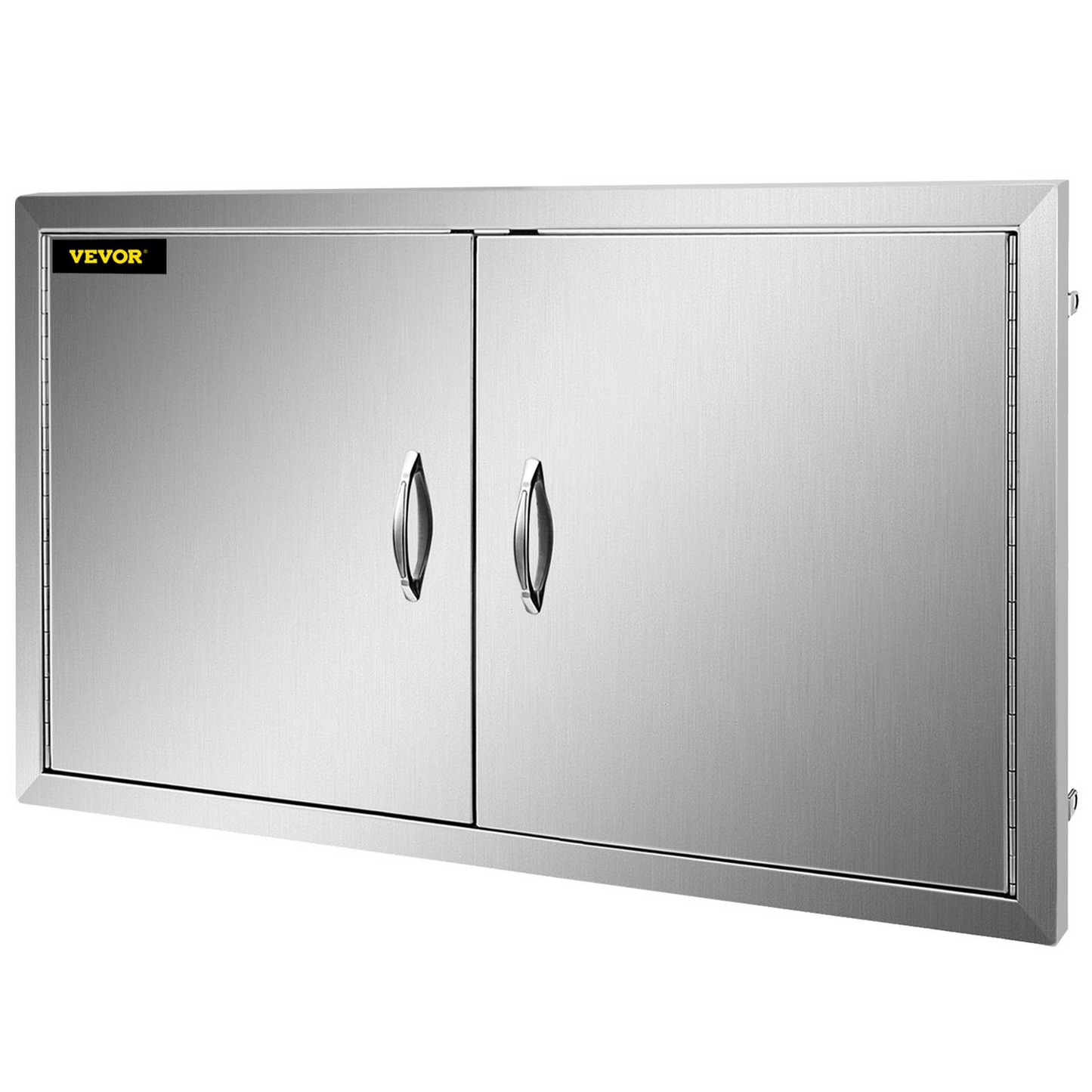 VEVOR BBQ Access Door 42W X 21H Inch, Double BBQ Door Stainless Steel, Outdoor Kitchen Doors for Commercial BBQ Island, Grilling Station, Outside Cabinet