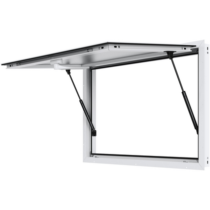 VEVOR Concession Window 36"x24", Aluminum Alloy Food Truck Service Window with Awning Door & Drag Hook, Up to 85 Degrees Stand Serving Window for Food Trucks Concession Trailers, Glass Not Included