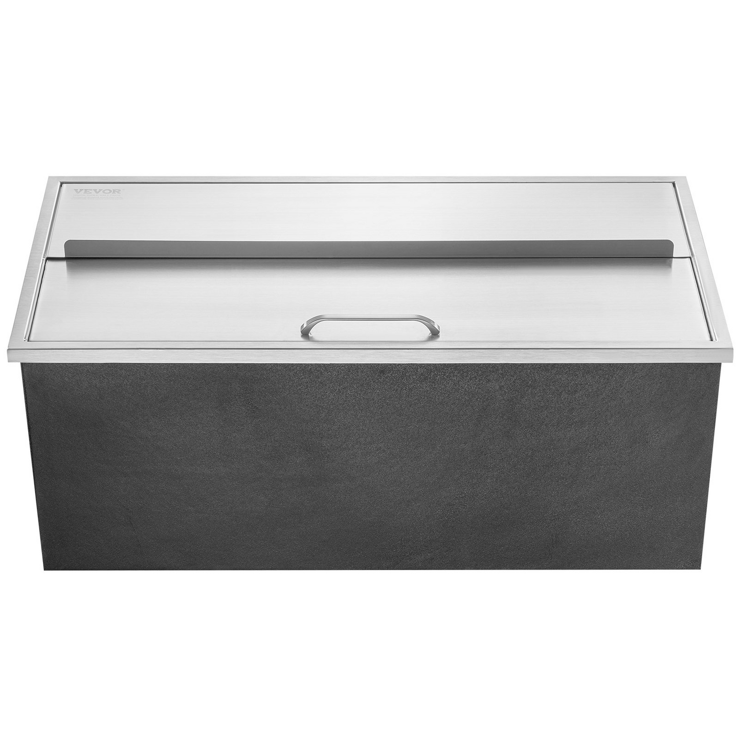 VEVOR Drop in Ice Chest, 36"L x 18"W x 14"H Stainless Steel Ice Cooler, Commercial Ice Bin with Sliding Cover, 40.9 qt Outdoor Kitchen Ice Bar, Drain-pipe and Drain Plug Included, for Cold Wine Beer