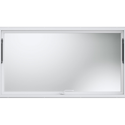 VEVOR Concession Window 74"x40", Aluminum Alloy Food Truck Service Window with Awning Door & Drag Hook, Up to 85 Degrees Stand Serving Window for Food Trucks Concession Trailers, Glass Not Included