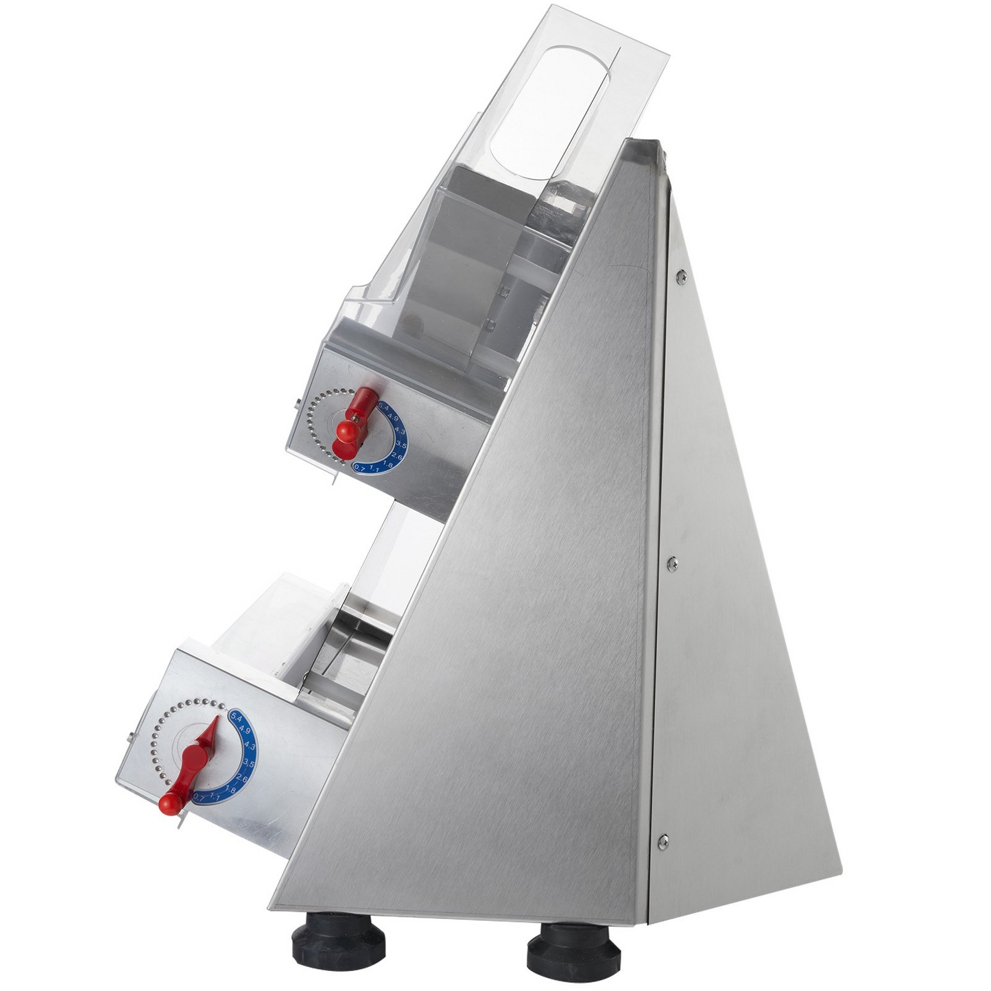 VEVOR Pizza Dough Roller Sheeter, 3-12 Inch Automatic Commercial Pizza Press, 370W Electric 260 Per Hour Dough Roller, Stainless Steel Adjustable Thickness Dough Machine, for Pasta Maker Equipment