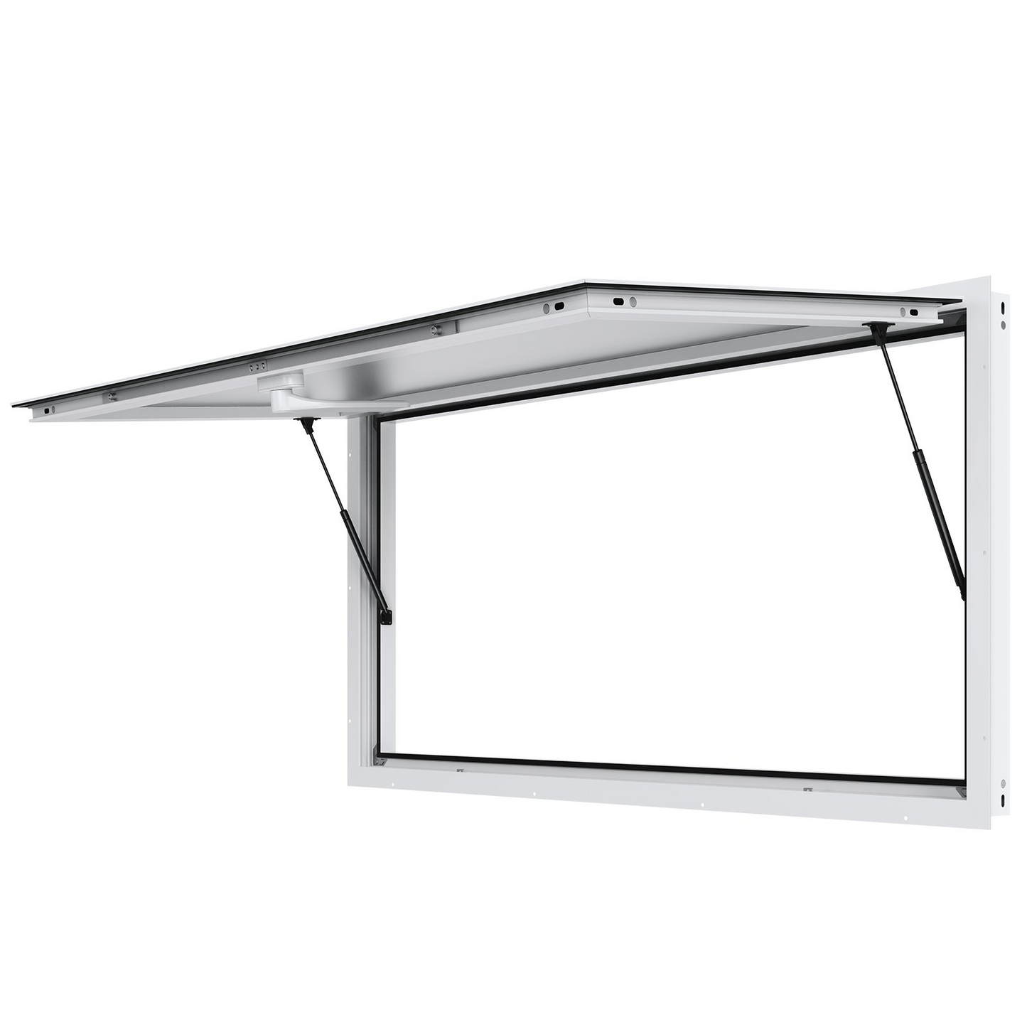 VEVOR Concession Window 72"x36", Aluminum Alloy Food Truck Service Window with Awning Door & Drag Hook, Up to 85 Degrees Stand Serving Window for Food Trucks Concession Trailers, Glass Not Included