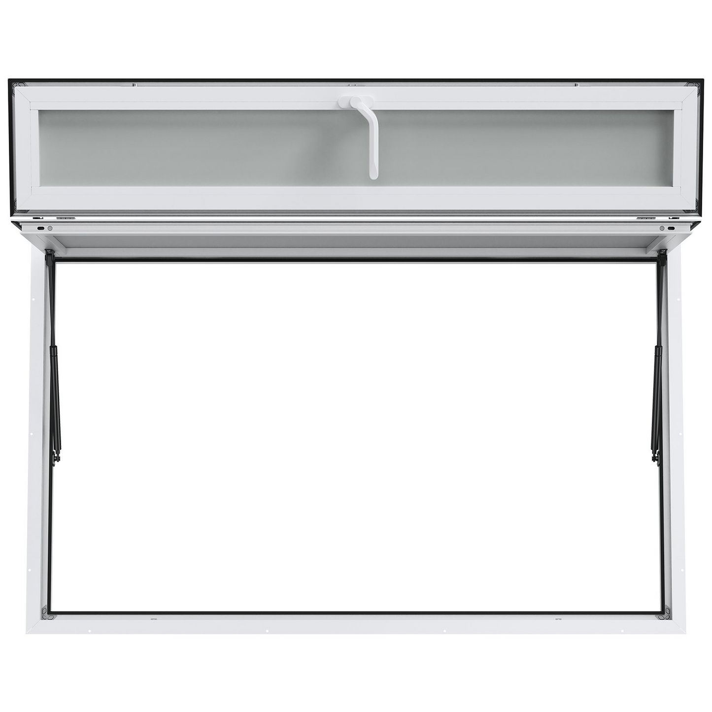 VEVOR Concession Window 60"x36", Aluminum Alloy Food Truck Service Window with Triple Sliding Windows & Awning Door & Drag Hook, Up to 85 Degrees Serving Window for Food Trucks Concession Trailers