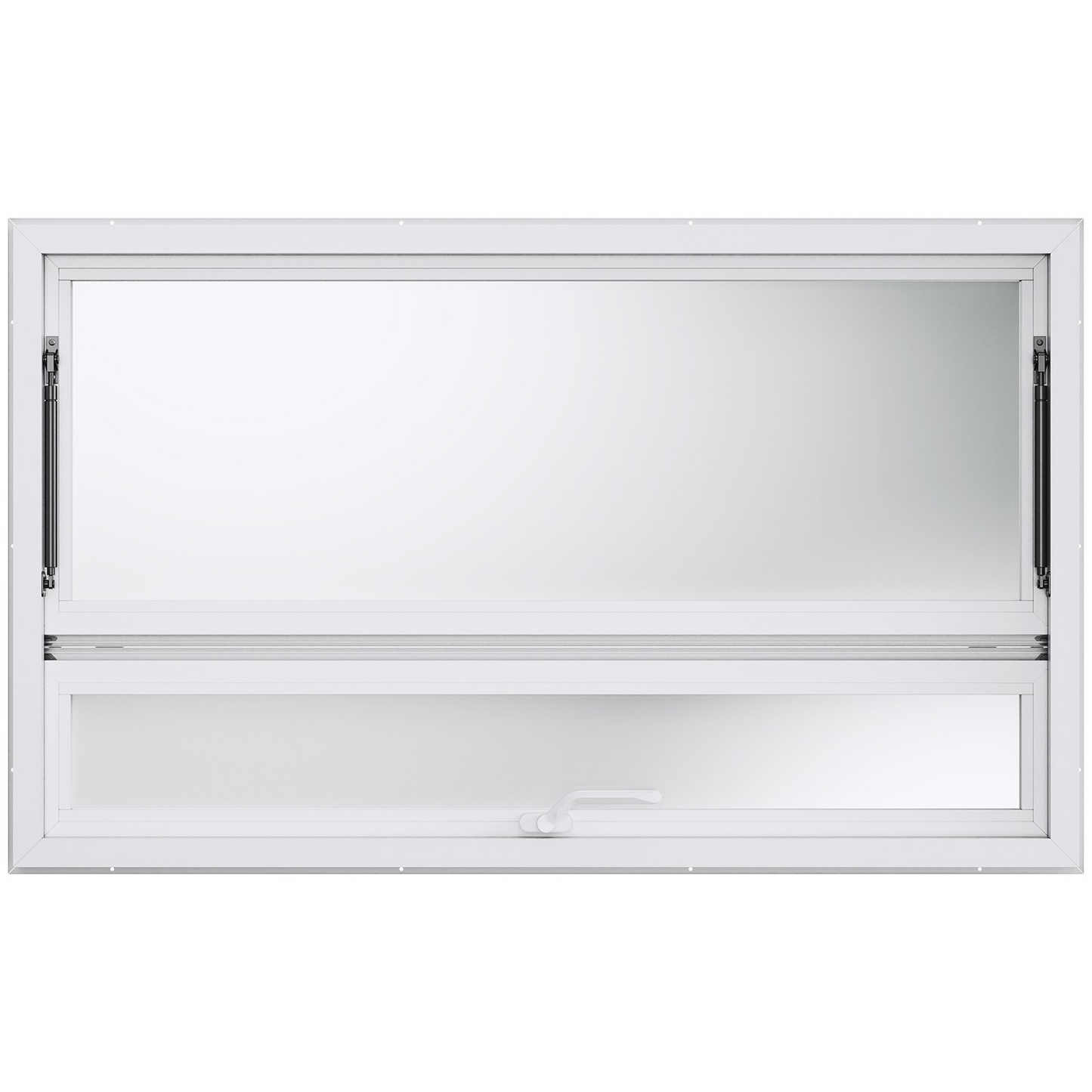 VEVOR Concession Window 60"x36", Aluminum Alloy Food Truck Service Window with Triple Sliding Windows & Awning Door & Drag Hook, Up to 85 Degrees Serving Window for Food Trucks Concession Trailers