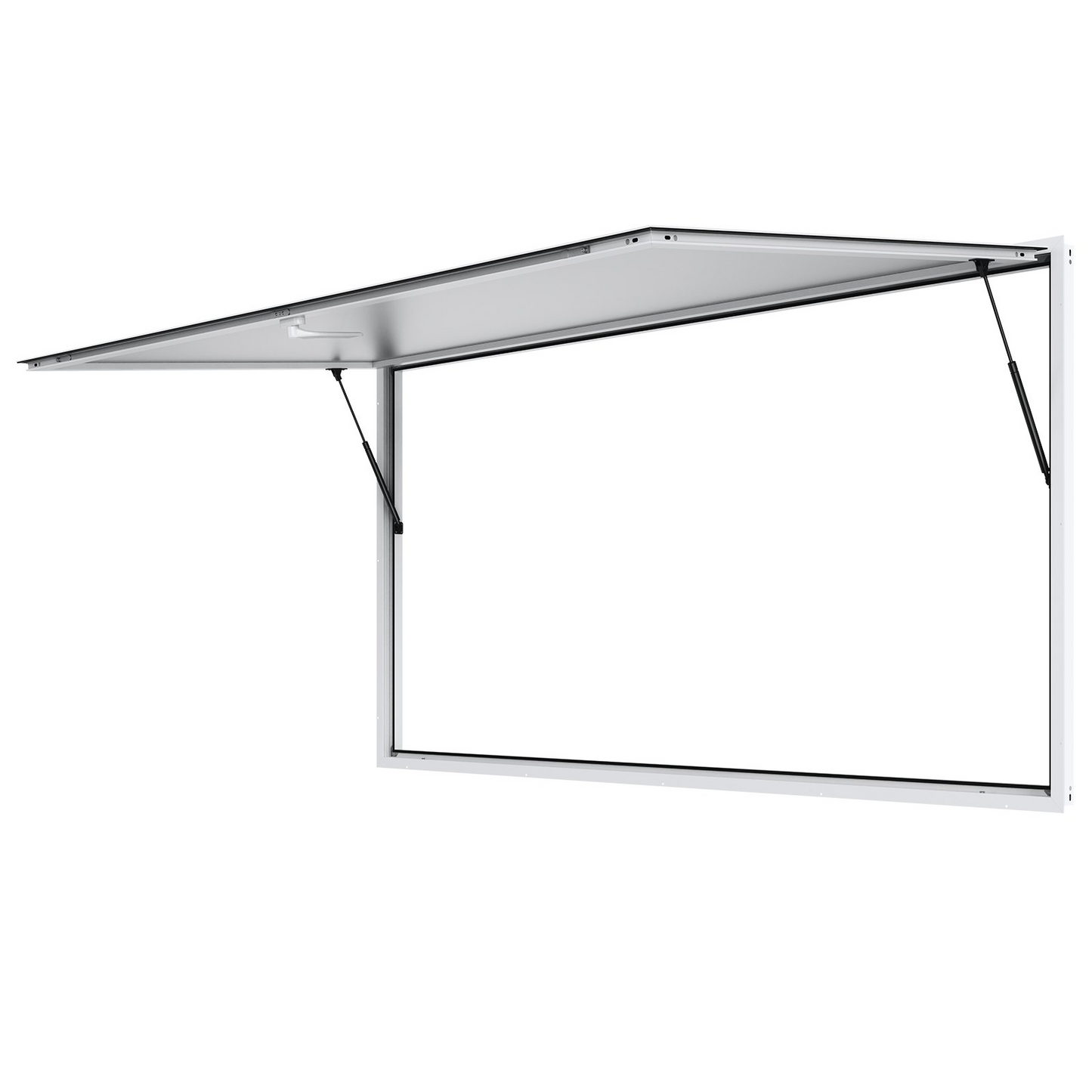 VEVOR Concession Window 96"x48", Aluminum Alloy Food Truck Service Window with Awning Door & Drag Hook, Up to 85 Degrees Stand Serving Window for Food Trucks Concession Trailers, Glass Not Included