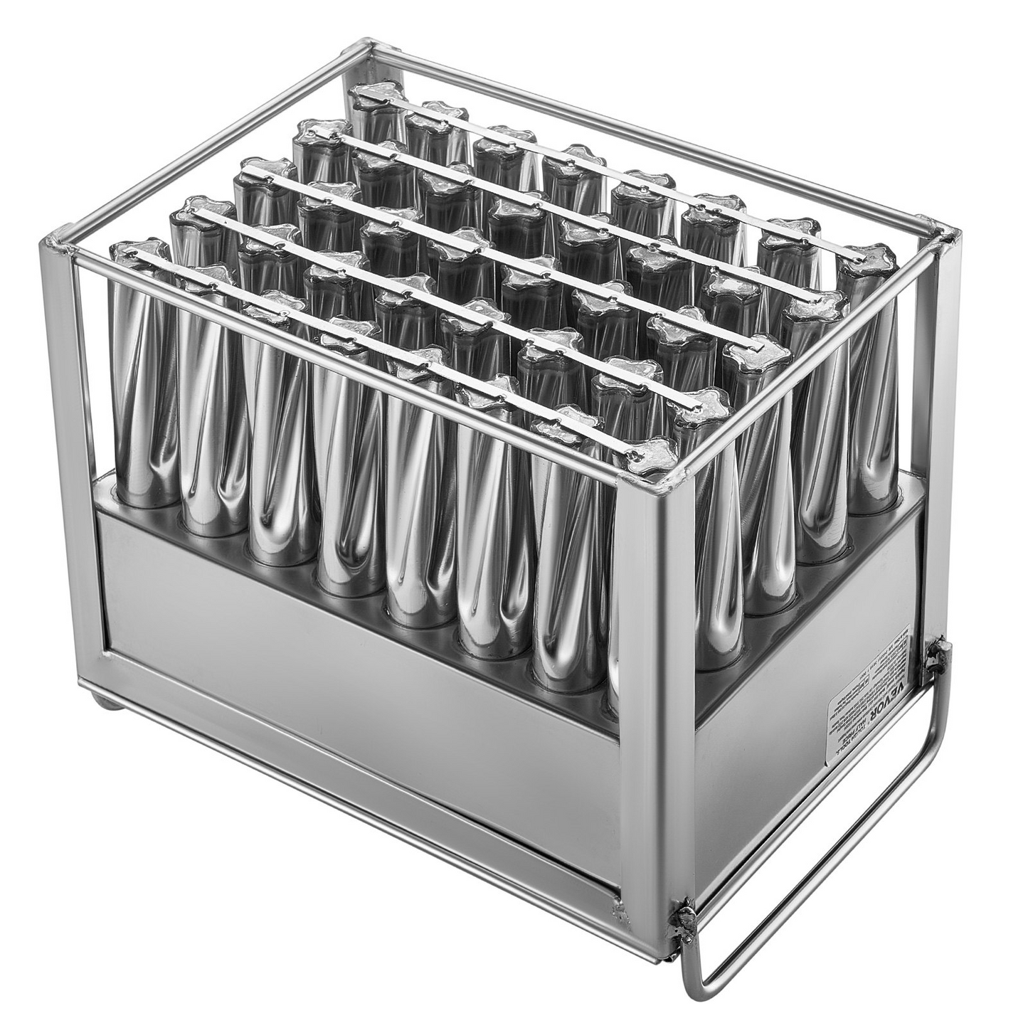 VEVOR Commercial Popsicle Molds 40PCS Cylindrical Ice Pop Molds Stainless Steel