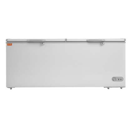 VEVOR Chest Freezer, 19.8 Cu.ft / 561 L Large Deep Freezer with Split Top Double Locking Lids, Freestanding Commercial Chest Freezer & 4 Removable Baskets, 7-Level Adjustable Temp, LED Light, 6 Wheels