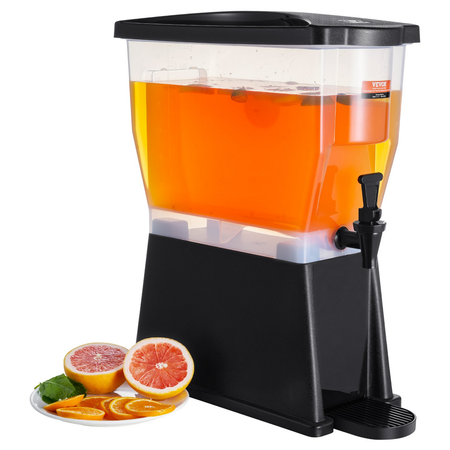 VEVOR Beverage Dispenser, 3 Gallon Drink Dispenser for Parties, Plastic Juice Dispenser with Stand Spigot Lid, Iced Tea Lemonade Juice Water Dispenser, for Restaurants, Hotels, Parties