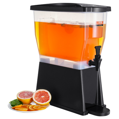 VEVOR Beverage Dispenser, 3 Gallon Drink Dispenser for Parties, Plastic Juice Dispenser with Stand Spigot Lid, Iced Tea Lemonade Juice Water Dispenser, for Restaurants, Hotels, Parties