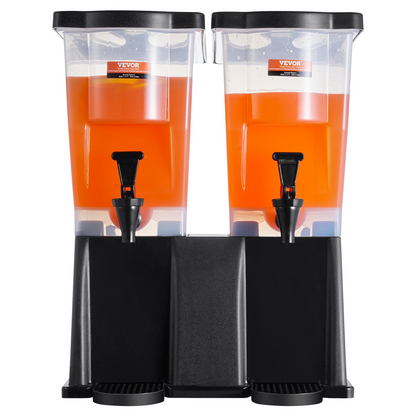 VEVOR Beverage Dispenser, 3 Gallon x 2 Drink Dispensers for Parties, Plastic Juice Dispenser with Stand Spigot Lid, Iced Tea Lemonade Juice Water Dispenser, for Restaurants, Hotels, Parties