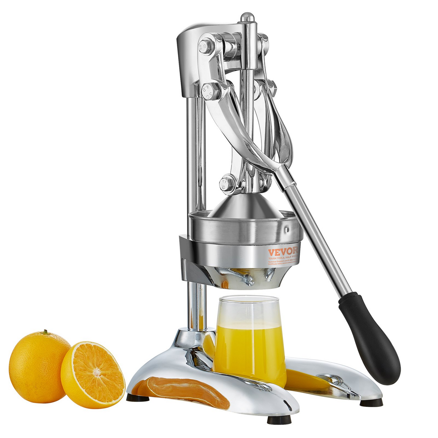 VEVOR Citrus Juice Press, Hand Press Orange Juicer Press, Commercial Grade Manual Citrus Juicer Lemon Squeezer, Easy-to-Clean Fruit Press Juicer for Lemon Pomegranate Orange Juice