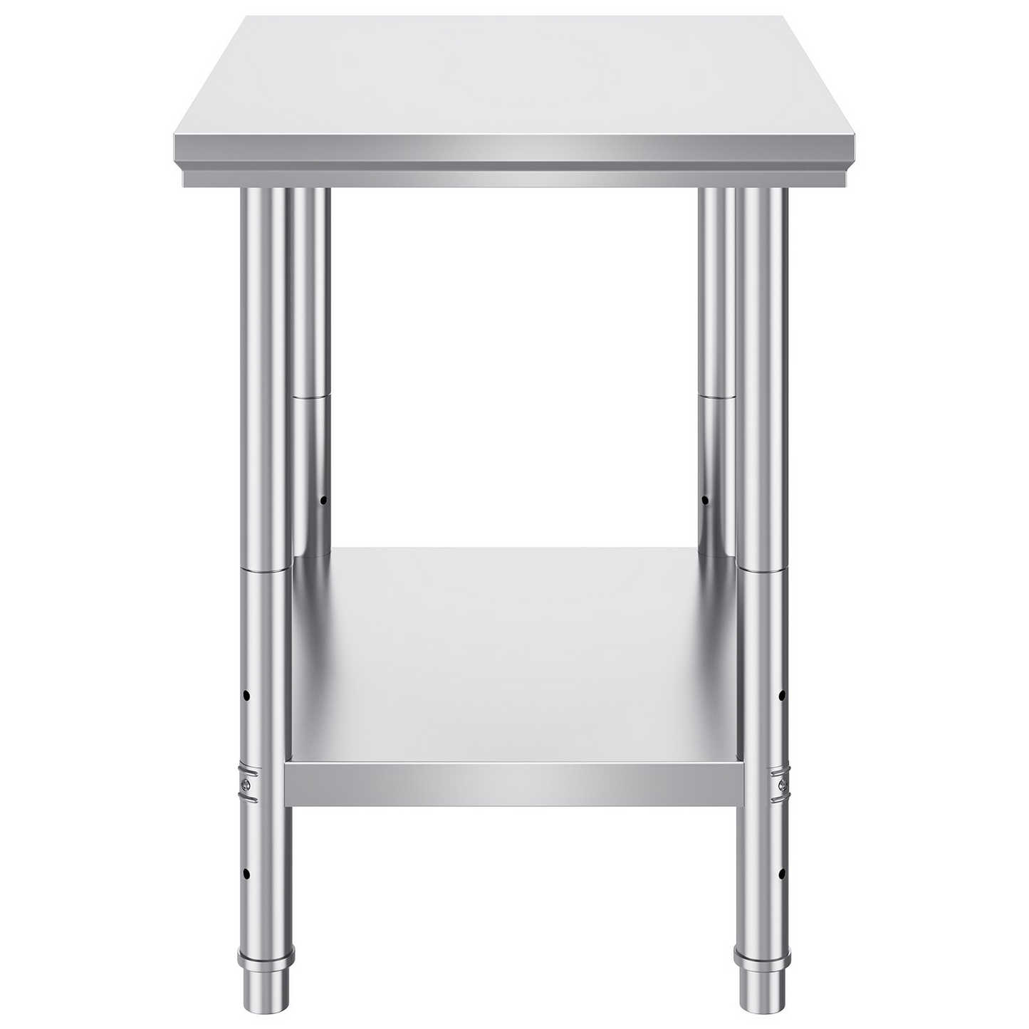 VEVOR Commercial Worktable & Workstation 24 x 30 x 32 Inch Stainless Steel Work Table Heavy Duty Commercial Food Prep Work Table for Home, Kitchen, Restaurant Metal Prep Table with Adjustable Feet