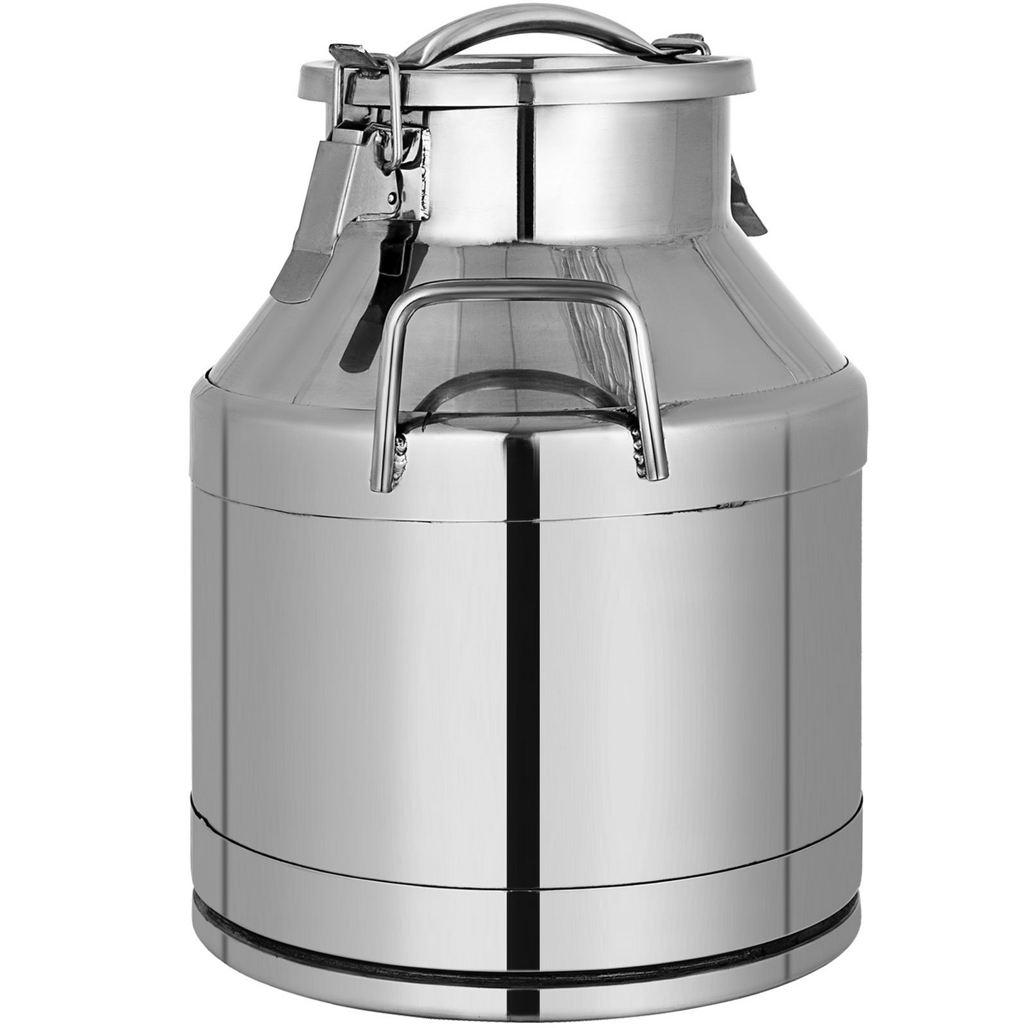 VEVOR 304 Stainless Steel Milk Can 20 Liter Milk Bucket Wine Pail Bucket 5.25 Gallon Milk Can Tote Jug with Sealed Lid Heavy Duty for Milk and Wine Liquid Storage